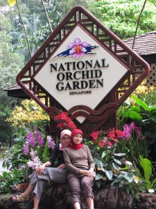 In the Gate of National Orchid Garden